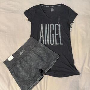 Victoria’s Secret Shirt and bike shorts set
